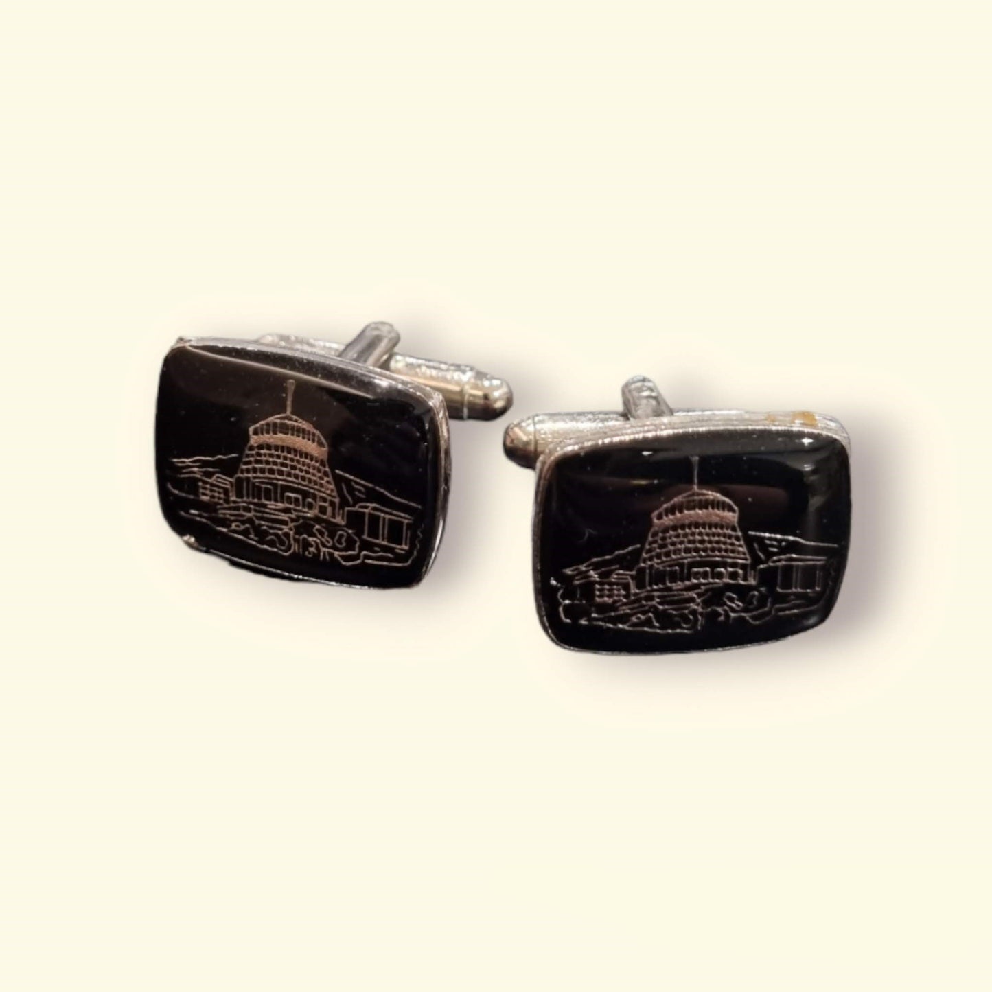 Silver Beehive Cufflinks