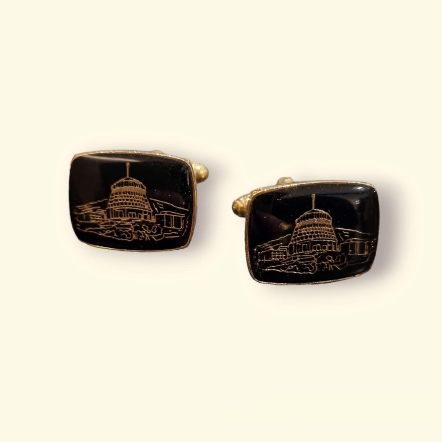 Gold Beehive Cufflinks