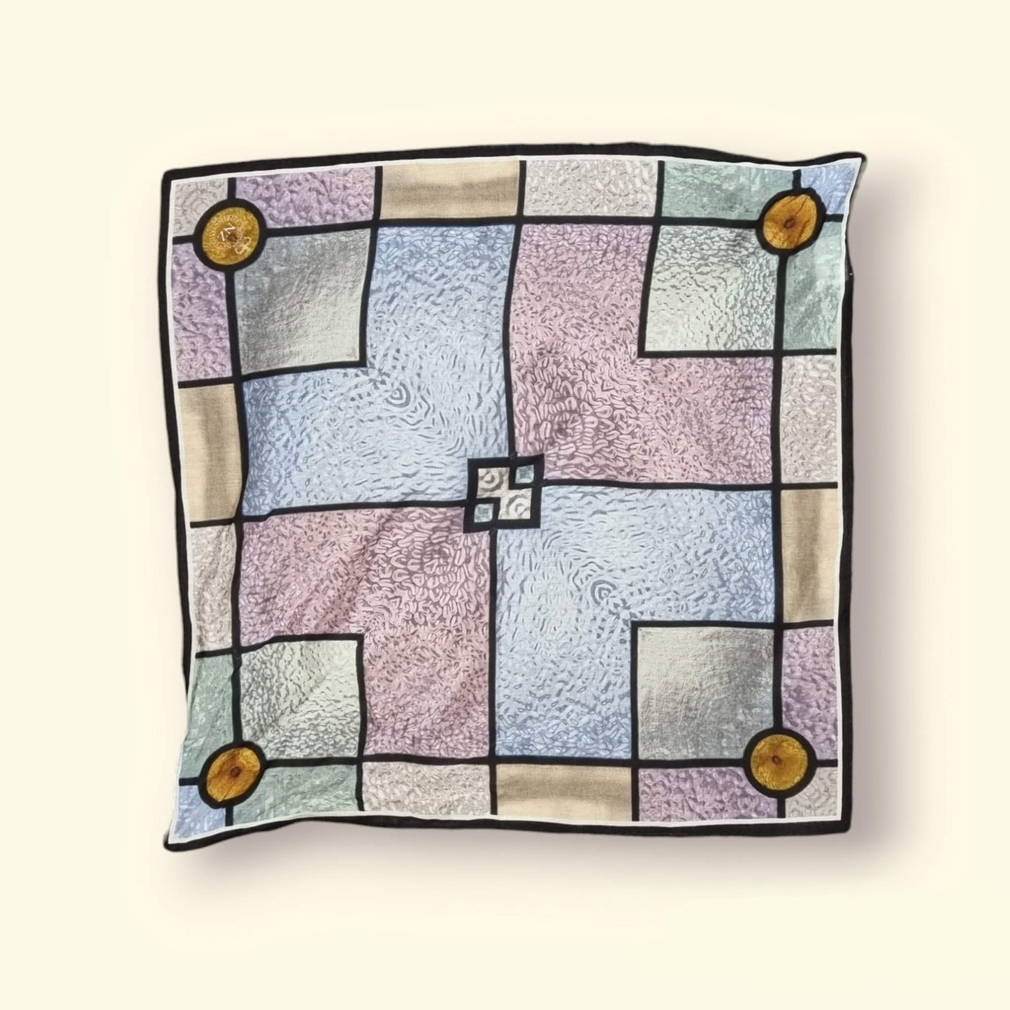 Stained Glass Window Silk Handkerchief